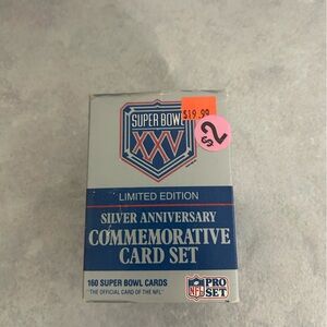 1990 Pro Set Super Bowl XXV limited edition Football Commemorative Card Set